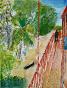 Guy Bardone - Original Painting - Watercolour - The balcony at noon