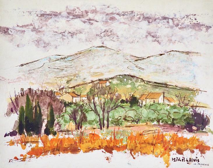 Michel DE ALVIS - Peinture Originale - Huile - La Provence