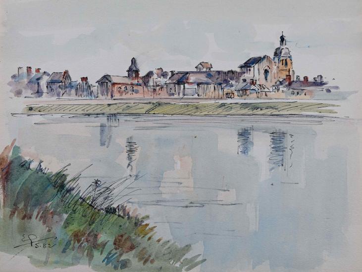 Etienne GAUDET - Dessin original - Encre - Blois