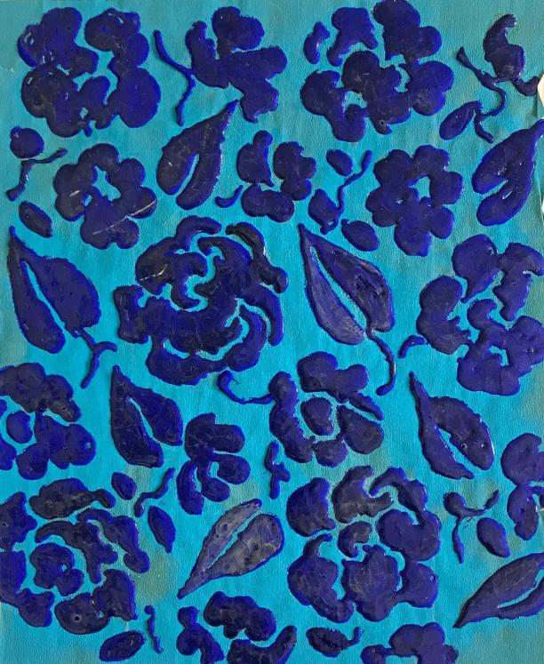 Lizzie Derriey - Peinture originale - Acrylique - Projet tissu 135