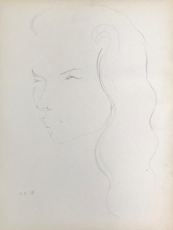 Lancelot Ney - Dessin original - Crayon - Portrait 4