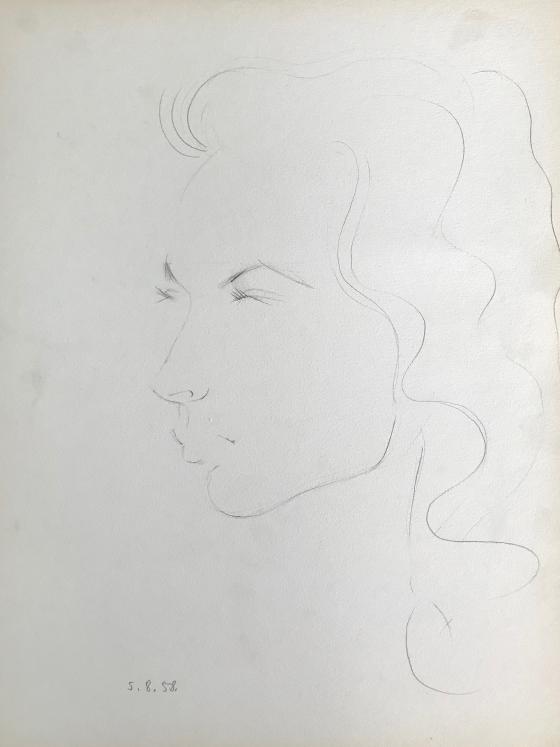 Lancelot Ney - Dessin original - Crayon - Portrait 6
