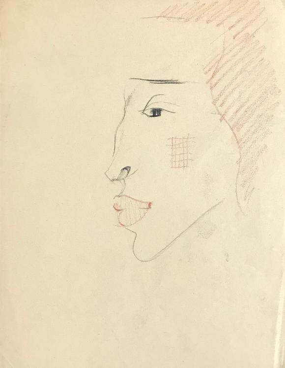 Lancelot Ney - Dessin original - Crayon - Portrait 16