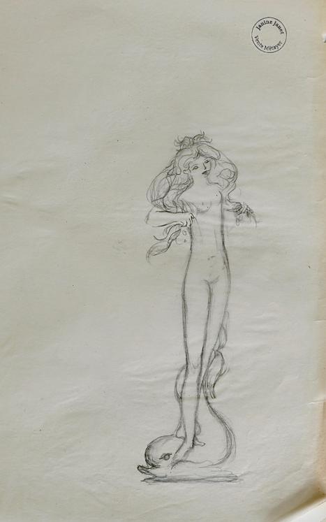 Janine JANET - Dessin original - Crayon - Projet pour le Queen Elizabeth II 6