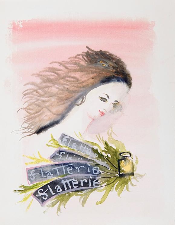 Janine JANET - Peinture originale - Aquarelle - Projet pour Flatterie de Houbigant 5