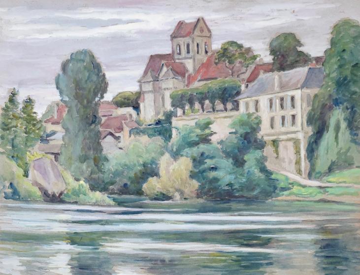 Paul CORDONNIER - Peinture Originale - Aquarelle - Vallée de la Creuse 2