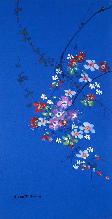 Claude VIETHO - Peinture originale - Aquarelle - Fleurs 4