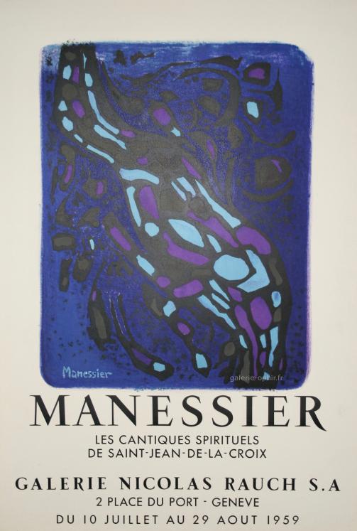 MANESSIER Alfred - Affiche originale - Les cantiques spirituels