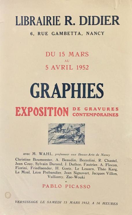 Librairie DIDIER - Affiche - Graphie : gravures contemporaines