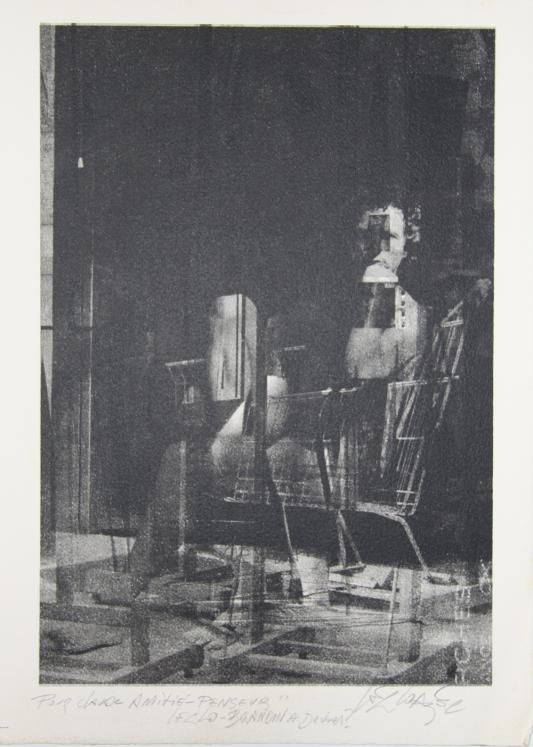 Gérard LE CLOAREC - Estampe originale - Lithographie - Penseur 3