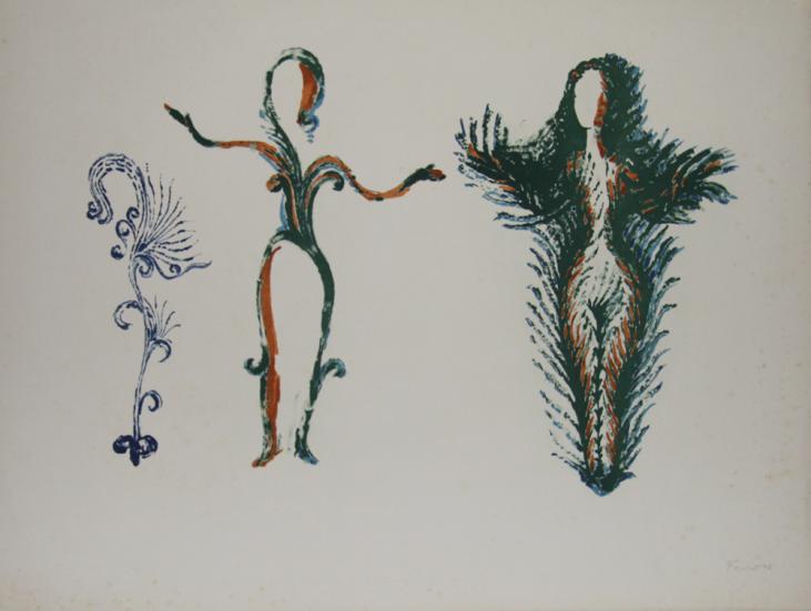 Appelles FENOSA - Estampe originale - Lithographie - La danse