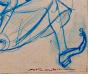 Auguste ROUBILLE - Dessin original - Crayon - Le dada de chacun 2