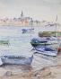 Etienne GAUDET - Peinture originale - Aquarelle - Port de St Gilles Croix de Vie, Vendée 3