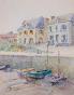 Etienne GAUDET - Peinture originale - Aquarelle - Port
