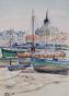 Etienne GAUDET - Peinture originale - Aquarelle - Saint Gilles-Croix-de-vie