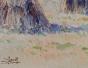 Etienne GAUDET - Peinture originale - Aquarelle - La moisson