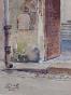 Etienne GAUDET - Peinture originale - Aquarelle - Blois, vieille porte
