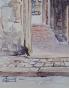 Etienne GAUDET - Peinture originale - Aquarelle - Blois, vieille porte
