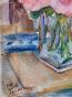 Edouard RIGHETTI - Peinture originale - Aquarelle - Bouquet pour anniversaire de mariage