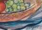 Edouard RIGHETTI - Peinture originale - Aquarelle - Nature morte 4