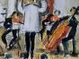 Edouard RIGHETTI - Peinture originale - Gouache - Festival de Menton