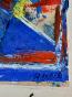 Edouard RIGHETTI - Peinture originale - Gouache - Composition Abstraite