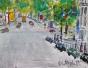 Edouard RIGHETTI - Peinture originale - Gouache - Tour Eiffel à Paris