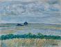 Edouard RIGHETTI  - Peinture originale - Gouache - Le Mont Saint Michel