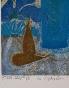 Edouard RIGHETTI - Estampe originale - Eau-forte - Nature morte  le siphon bleu