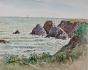 Etienne GAUDET - Peinture originale - Aquarelle - Mer à Saint-Gilles-Croix-de-Vie