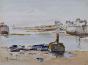 Etienne GAUDET - Peinture originale - Aquarelle - Le port de St Gilles 2