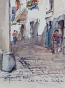 Etienne GAUDET - Peinture originale - Aquarelle - Blois, rue Rochefort