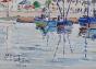 Etienne GAUDET - Peinture originale - Aquarelle - Port Croix-de-Vie 2
