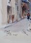 Etienne GAUDET - Peinture originale - Aquarelle - Blois, Rue Vanvert 3