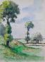 Etienne GAUDET - Peinture originale - Aquarelle - Paysage Val de Loire 5