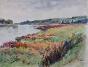 Etienne GAUDET - Peinture originale - Aquarelle - Paysage Val de Loire 10