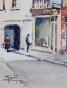 Etienne GAUDET - Peinture originale - Aquarelle - Blois, Rue Pardessus