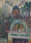 Edouard RIGHETTI - Peinture originale - Huile - Moulin de la galette