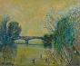 Edouard RIGHETTI - Peinture originale - Huile - Le pont de Bonneuil