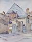 Etienne GAUDET - Peinture originale - Aquarelle - Blois, rue des Carmélites 2