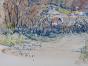 Etienne GAUDET - Peinture originale - Aquarelle et encre - Amélie les bains