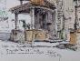 Etienne GAUDET - Peinture originale - Aquarelle - Eglise de Chessy
