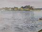 Etienne GAUDET - Peinture originale - Aquarelle - Bord de la Loire 36