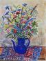Edouard RIGHETTI - Peinture originale - Aquarelle -  Bouquet