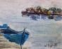 Edouard RIGHETTI - Peinture originale - Aquarelle - Bouzigue