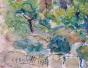 Edouard RIGHETTI - Peinture originale - Aquarelle - Vendange dans Herault