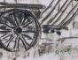 Edouard RIGHETTI - Peinture originale - Aquarelle -  Le Chariot