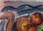 Edouard RIGHETTI - Peinture originale - Aquarelle - Nature morte 4