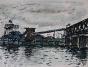 Edouard RIGHETTI - Peinture originale - Aquarelle -  Nice