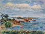Edouard RIGHETTI - Peinture originale - Aquarelle -  Vue sur la mer 2
